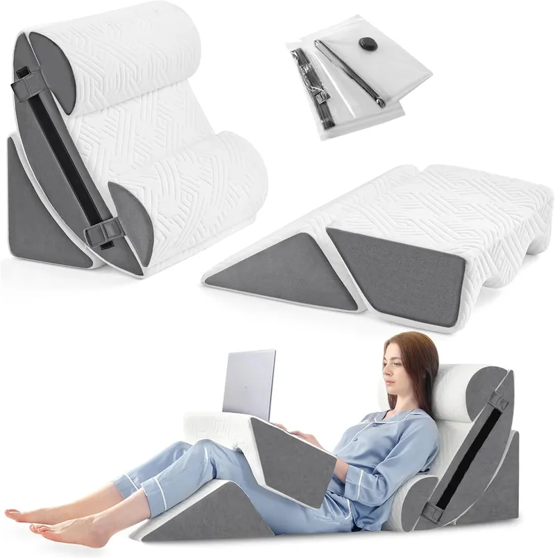Yojoker 6pcs Orthopedic Bed Wedge Pillow Set for Sleeping